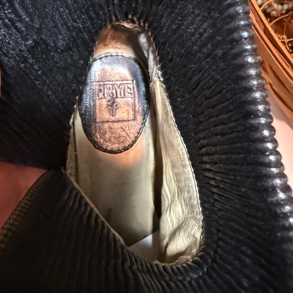 Vintage Corby Side Zip Frye Booties View 3